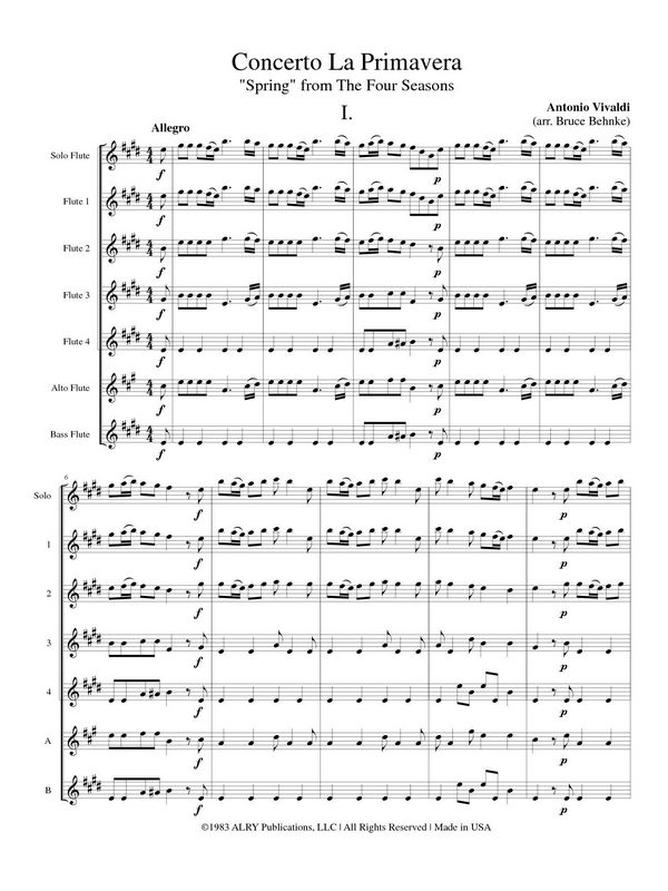 Concerto La primavera for flute
