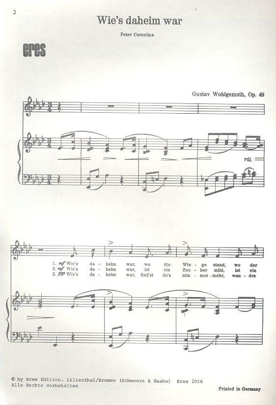 Wie's daheim war Heimatlied f