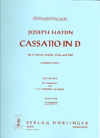 Cassatio D-Dur
