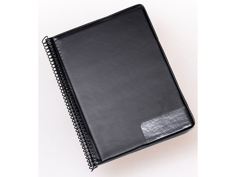 Marschmappe hoch 20 Taschen schwarz