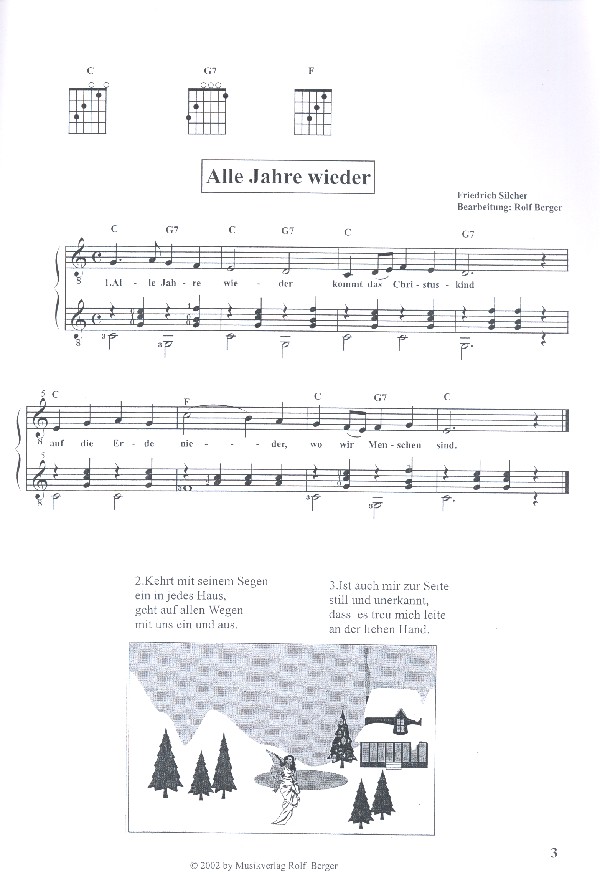 Meine Weihnachtslieder zur Gitarre