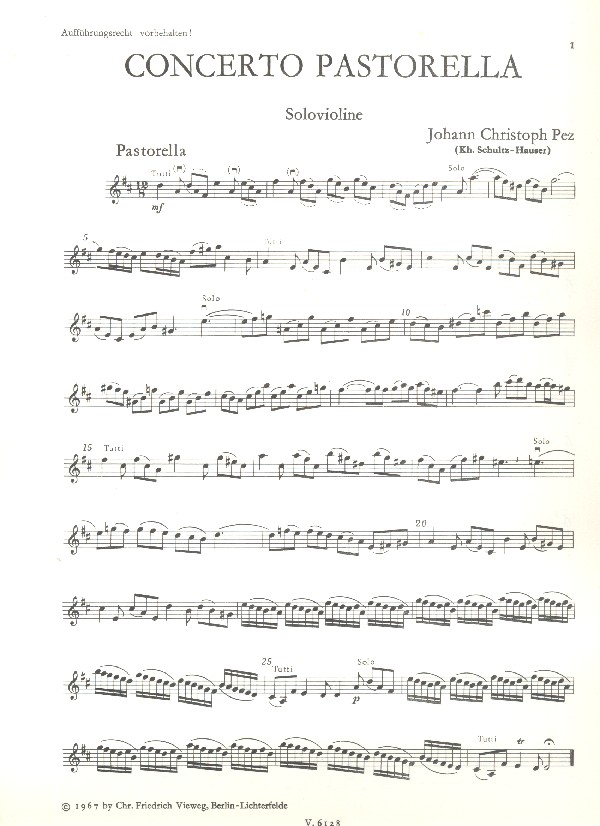 Concerto pastorella