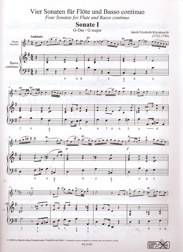 4 Sonaten Band 1 (Nr.1-2)