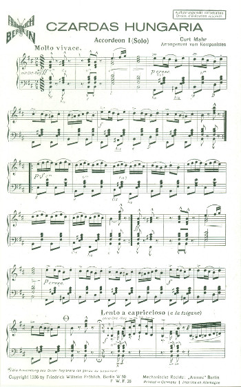 Czardas Hungaria