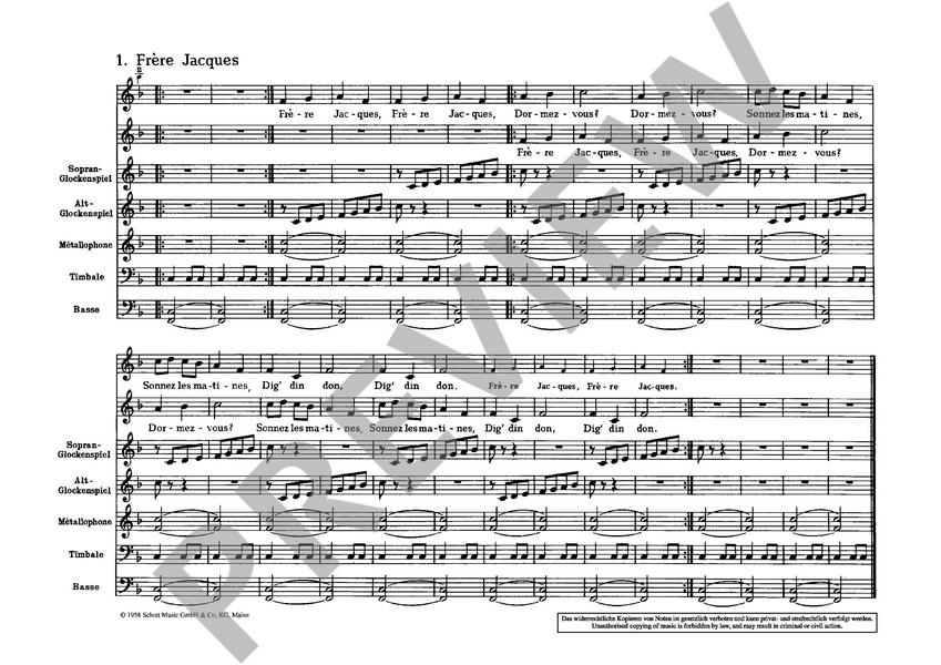 Keetman, Gunild: Chansons Enfantines