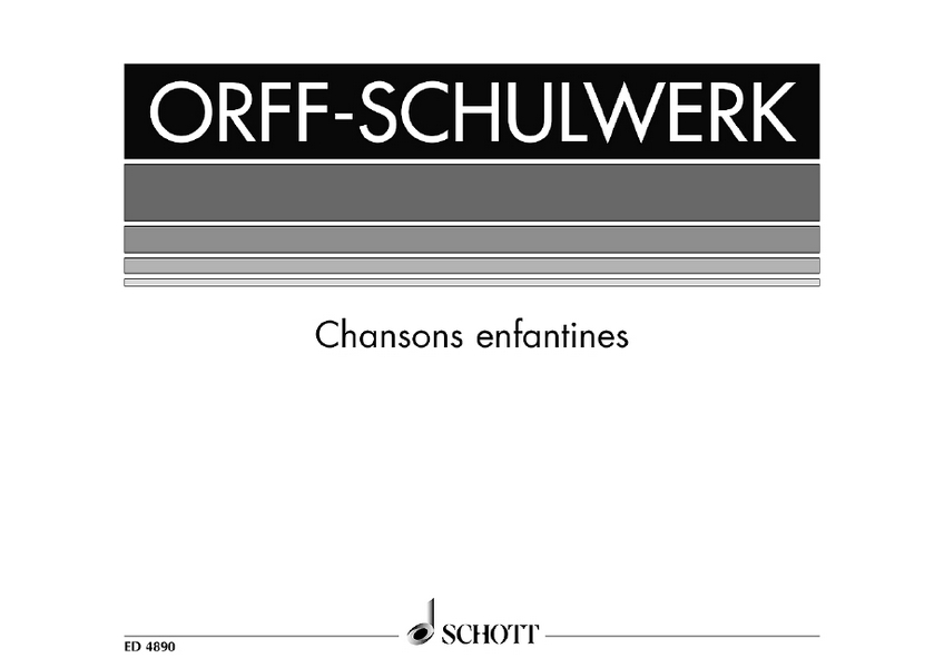 Keetman, Gunild: Chansons Enfantines