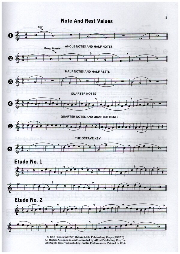Studies and melodious Etudes