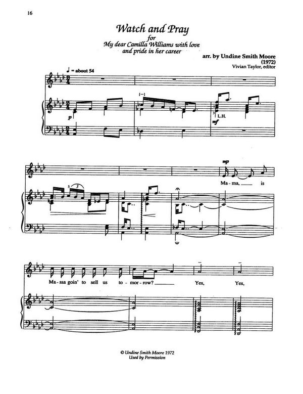 Art Songs and Spirituals by African-American