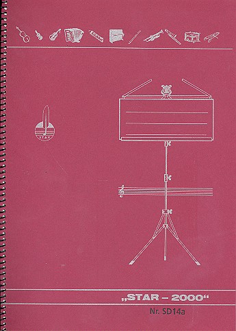 Notenbuch DIN A4 hoch 14 Systeme