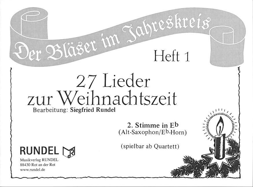 27 Lieder zur Weihnachtszeit Band 1
