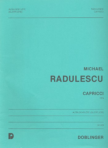 Capricci für Altblockflöte (Flöte) solo