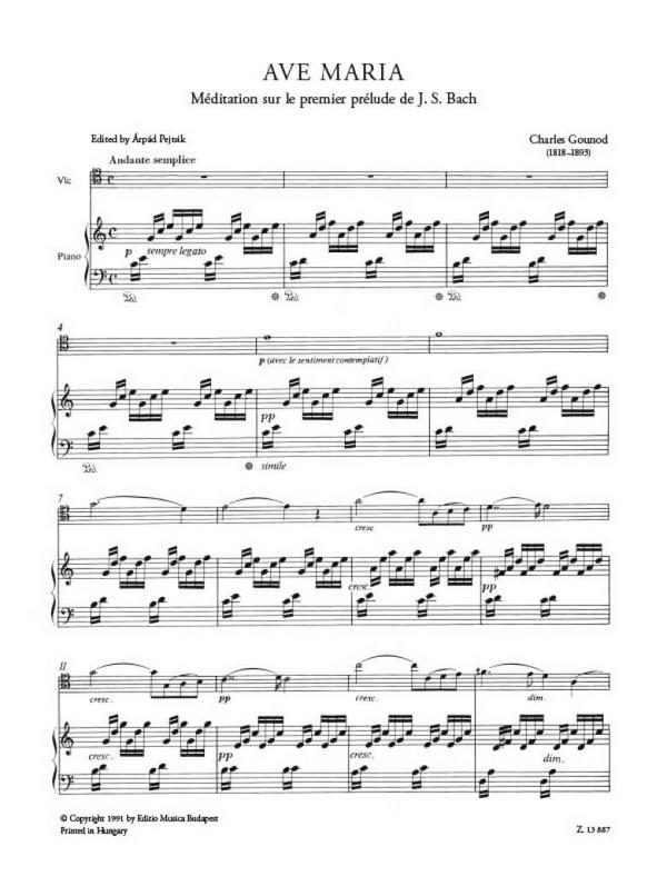 Ave Maria für Violoncello