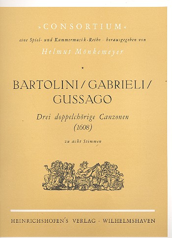 3 doppelchörige Canzonen (1608)