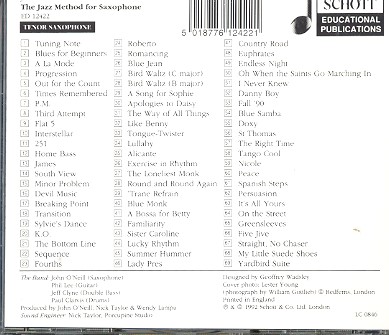 The Jazz Method for Tenor Saxophone 