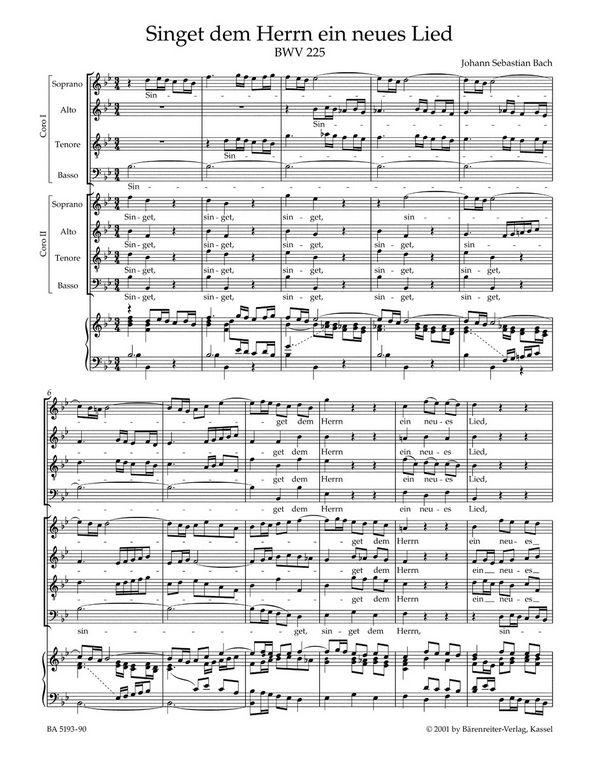 Motetten BWV225-230