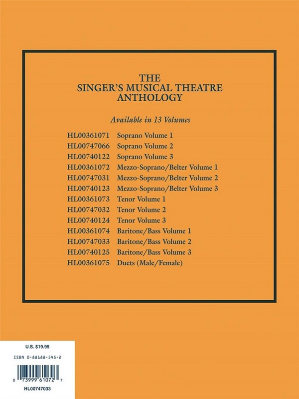 The Singer's musical Theatre Anthology vol.2