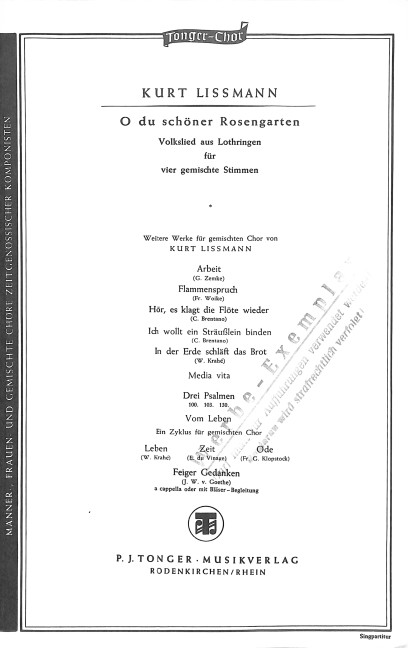 O du schöner Rosengarten