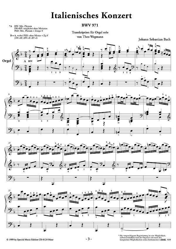 Sonate C-Dur BWV1033