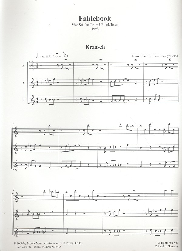 Fablebook 4 Stücke für