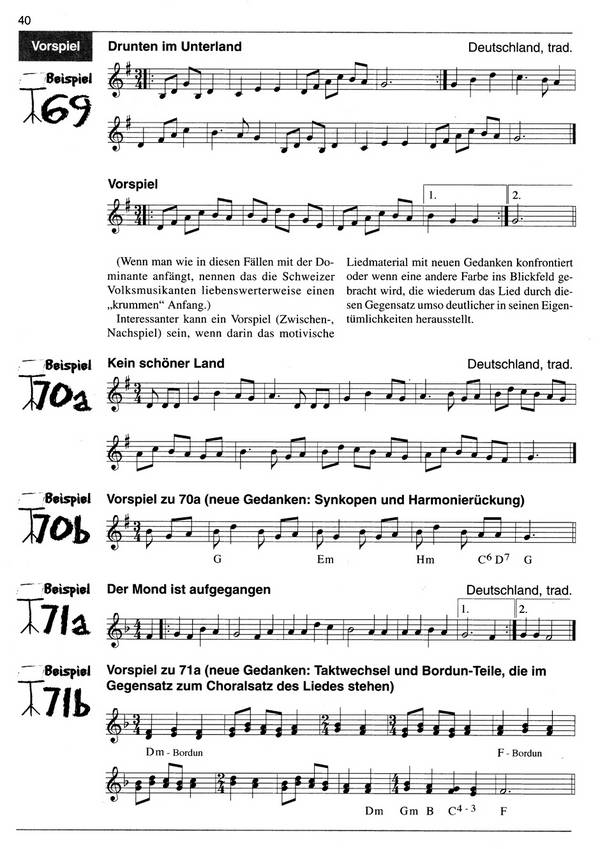 Folklore Einführung und Arrangements