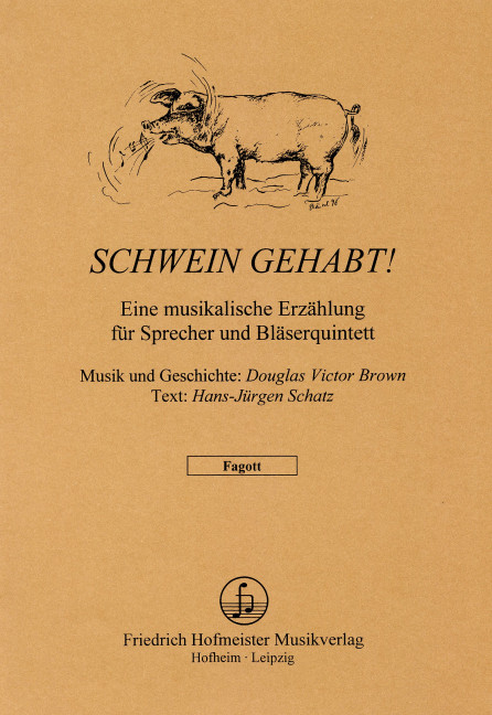 Schwein gehabt für Sprecher, Flöte, Oboe,