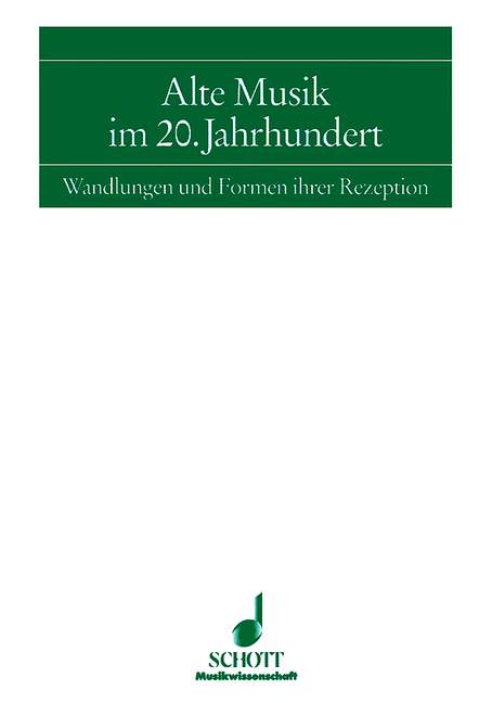 Alte Musik im 20. Jahrhundert Band 5