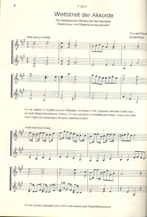 Wettstreit der Akkorde Musikalisches