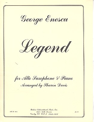 Legend for alto saxophone
