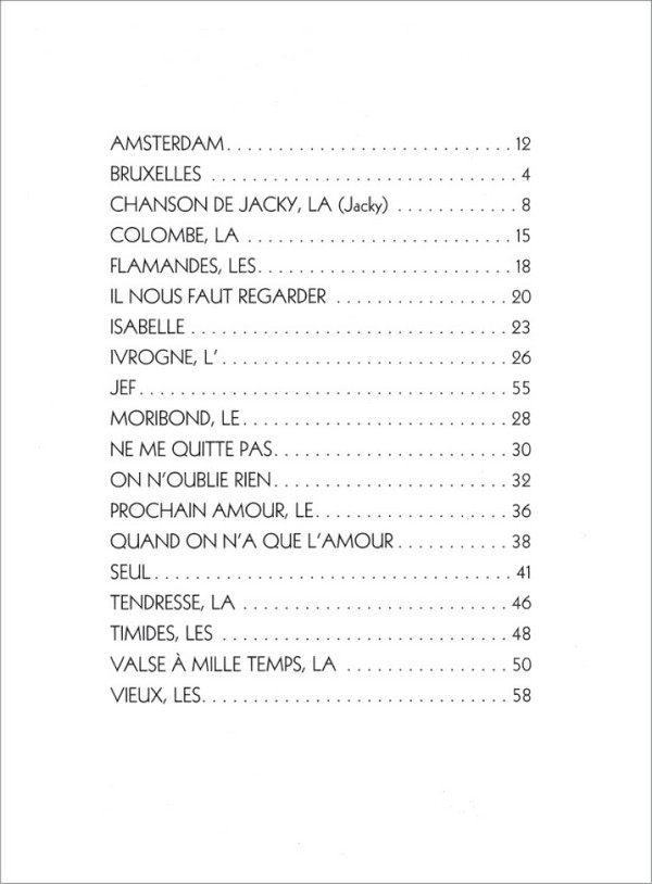 Jacques Brel: Les plus grands succès