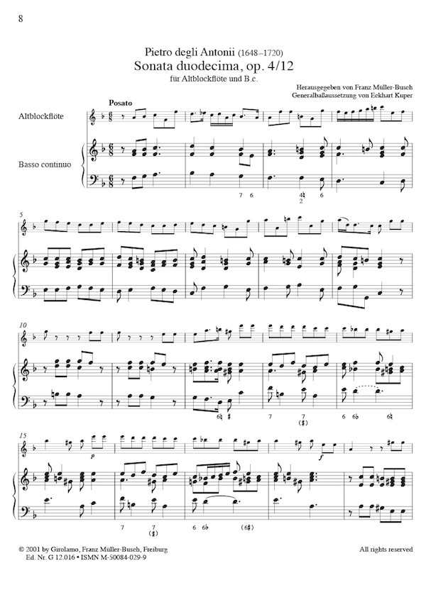 Sonaten op.4 Band 2 (Nr.10 und 12)