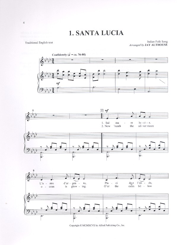 International Folks Songs for solo