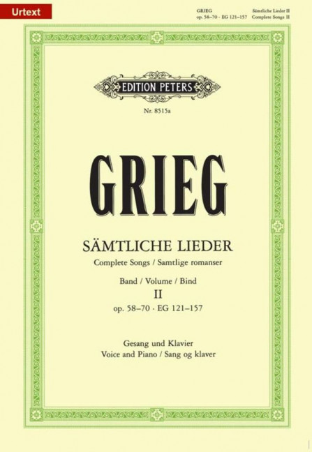 Sämtliche Lieder Band 2 op.58-70 und EG121-157