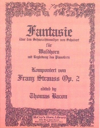 Fantasie über den Sehnsuchtswalzer von Schubert op.2