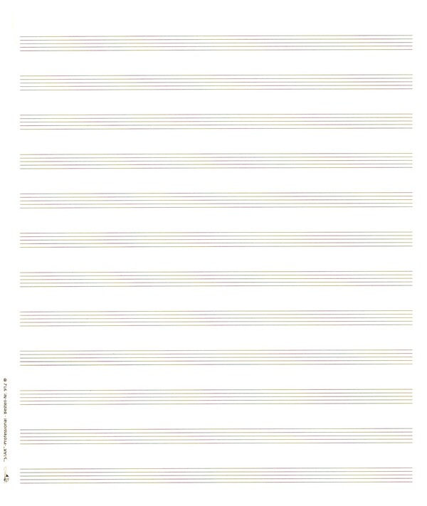 Notenpapier Star-Professional 12 Systeme