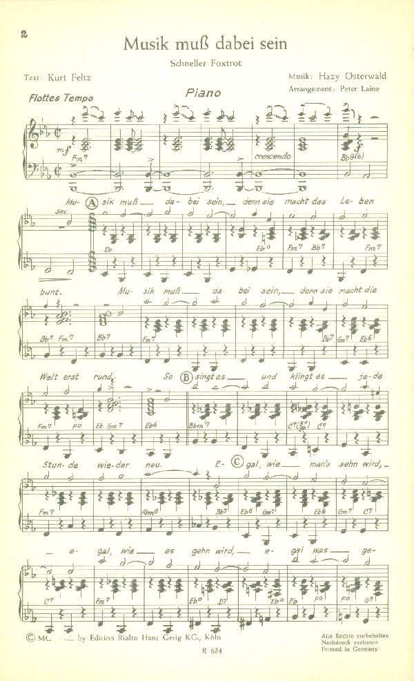 Musik liegt in der Luft    und