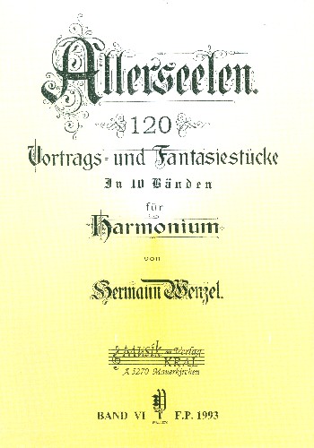 Allerseelen Band 6 12 Vortrags- und