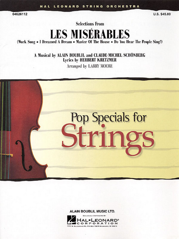 Les miserables selections for string