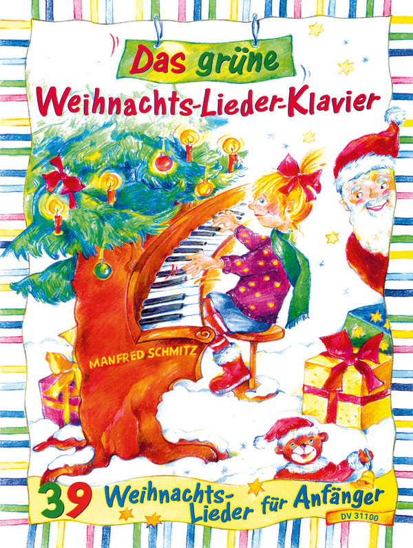 Das grüne Weihnachtslieder-Klavier