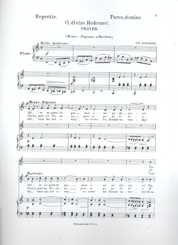 O divine Redeemer prayer a minor