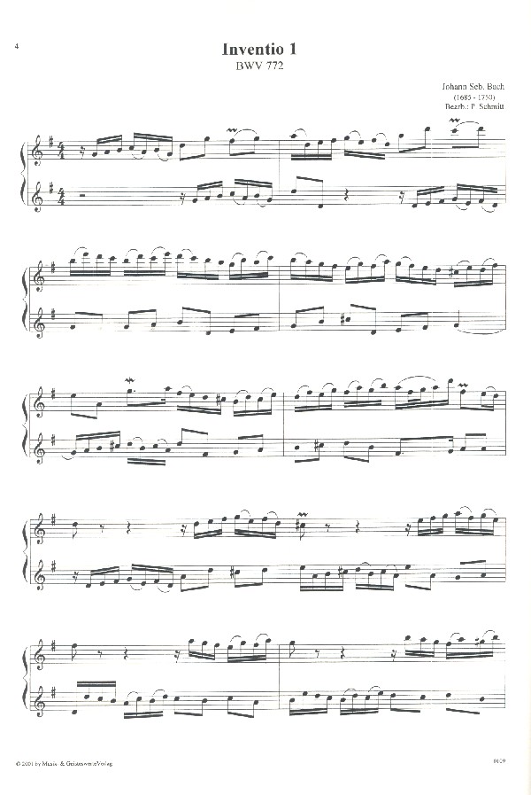 Sämtliche zweistimmigen Inventionen