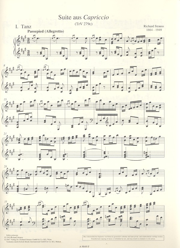 Suite aus Capriccio TRV279c