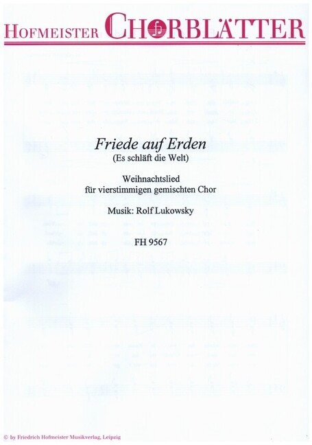 Friede auf Erden
