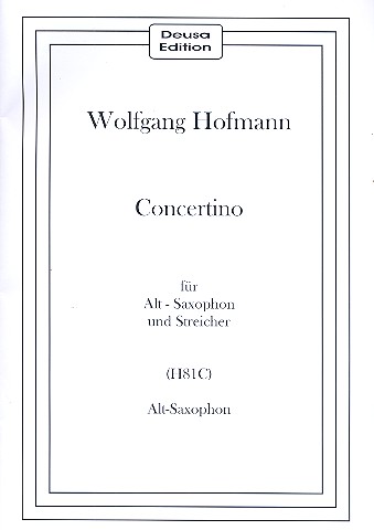 Concertino H81C für Saxophon und Streicher