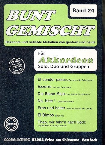 Bunt gemischt 24 für Akkordeon