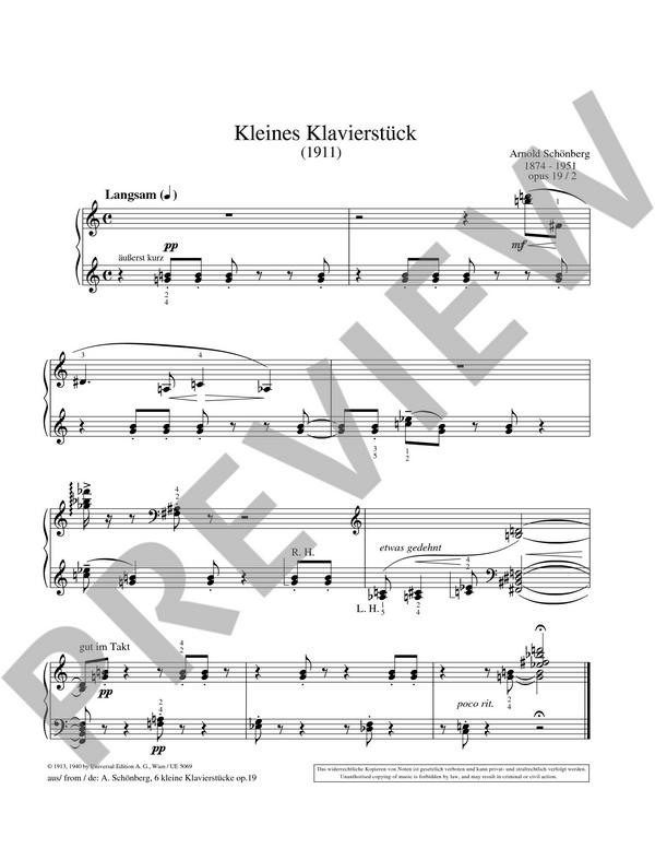 Von Schönberg bis Ligeti