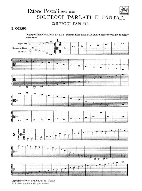 Solfeggi parlati e cantati vol.1