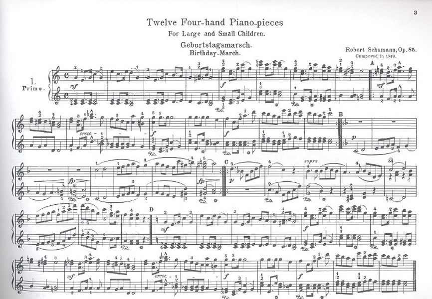 12 4-hand Piano Pieces op.85