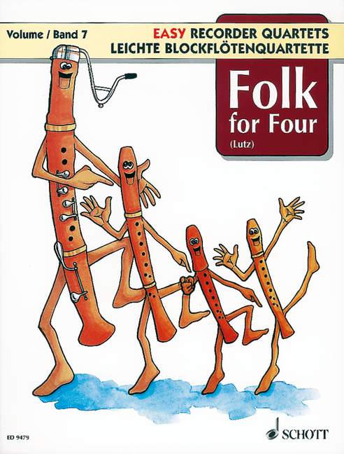 Leichte Blockflötenquartette Band 7 - Folk for Four