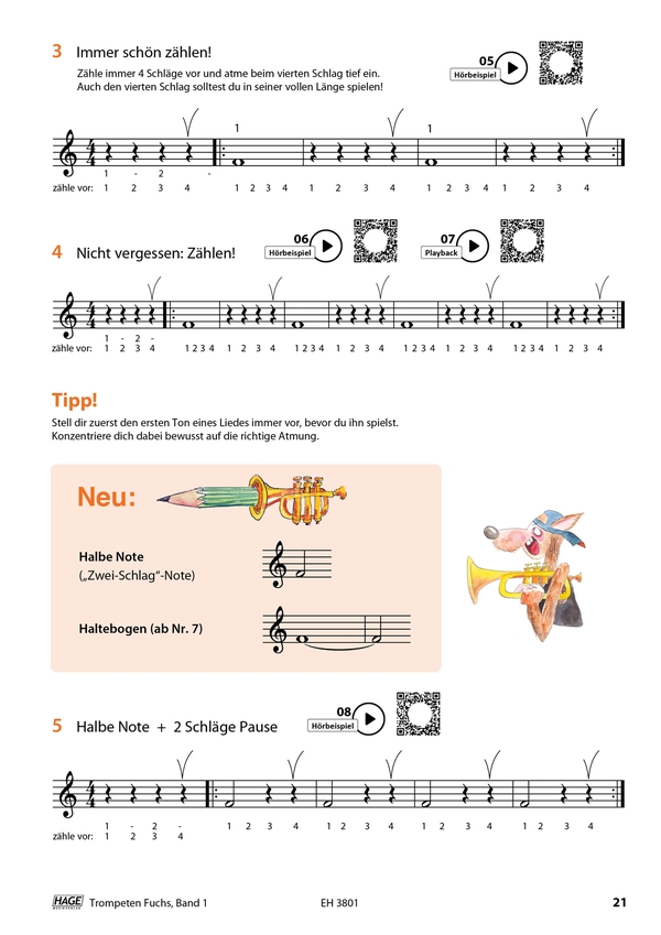 Trompeten-Fuchs Band 2 (+QR-Codes)