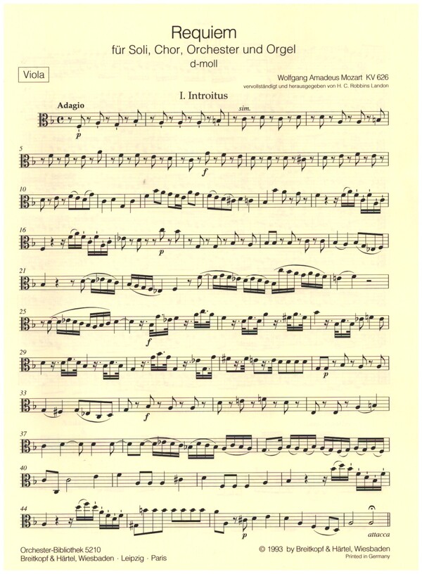 Requiem d-Moll KV626